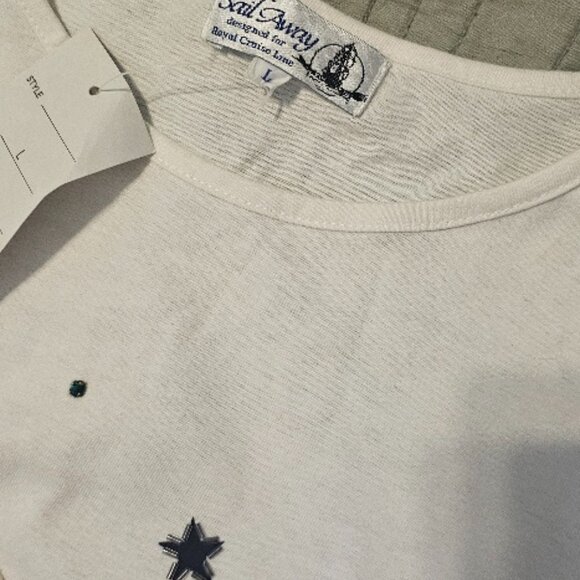 NWT Sail Away Size Large Sailing Cruise Ocean Sea Blouse Top Tunic Shirt - Picture 6 of 8